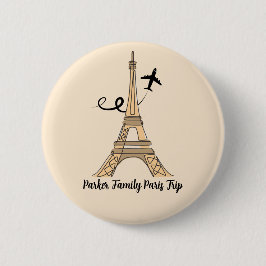  Paris Trip Chique Eiffeltoren Ronde Button 5,7 Cm