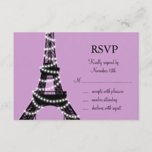 Paris Twinkles RSVP (paars)