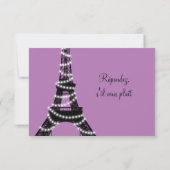 Paris Twinkles RSVP (paars) (Achterkant)