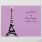 Paris Twinkles Wedding Programme (Voorkant)