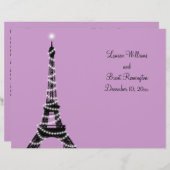 Paris Twinkles Wedding Programme (Voorkant / Achterkant)