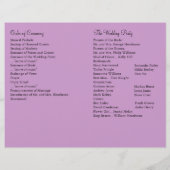 Paris Twinkles Wedding Programme (Achterkant)
