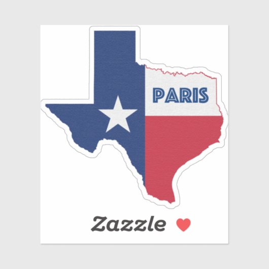 Paris TX-vlag Sticker (Vel)