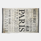 Paris Typografie - Subway Style Theedoek (Horizontaal)