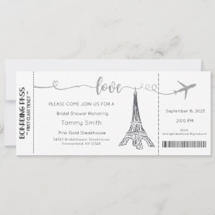 Paris Uitnodiging, Paris Bridal Shower Uitnodiging