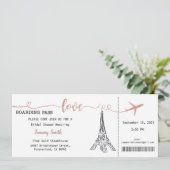 Paris Uitnodiging, Paris Bridal Shower Uitnodiging (Staand voorkant)