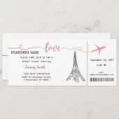 Paris Uitnodiging, Paris Bridal Shower Uitnodiging (Voorkant / Achterkant)