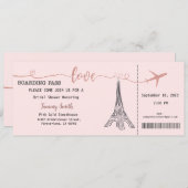 Paris Uitnodiging, Paris Bridal Shower Uitnodiging (Voorkant / Achterkant)