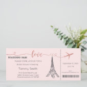 Paris Uitnodiging, Paris Bridal Shower Uitnodiging (Staand voorkant)