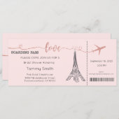 Paris Uitnodiging, Paris Bridal Shower Uitnodiging (Voorkant / Achterkant)