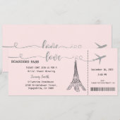 Paris Uitnodiging, Paris Bridal Shower Uitnodiging (Voorkant / Achterkant)