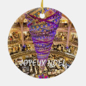 Paris Vacation Schilderachtig kerstversiering Keramisch Ornament (Achterkant)