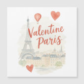 Paris Valentijn Aquarel – Eiffeltoren Liefde (Voorkant)
