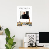 Paris Viering Van Het Leven Foto Welkomstbord Poster (Thuiskantoor)