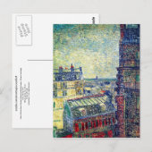Paris, Vincent's Room Rue Lepic, Van Gogh Fine Art Briefkaart (Voorkant / Achterkant)