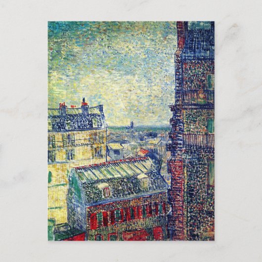 Paris, Vincent's Room Rue Lepic, Van Gogh Fine Art Briefkaart (Voorkant)
