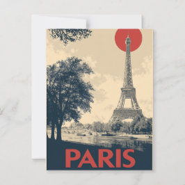 Paris vintage  briefkaart