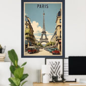 Paris vintage poster (Thuiskantoor)