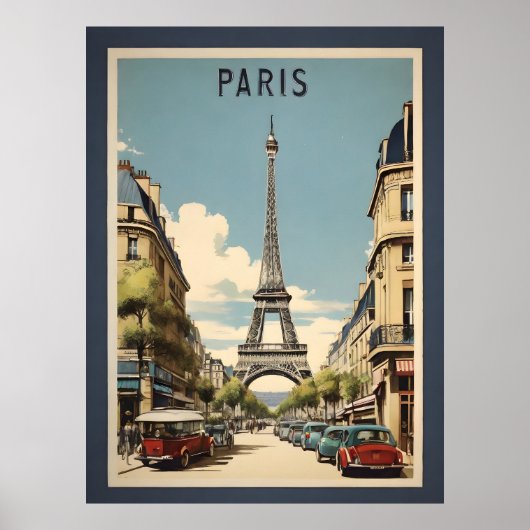 Paris vintage poster (Voorkant)