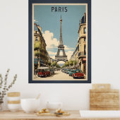 Paris vintage poster (Keuken)