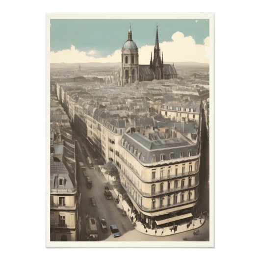 Paris vintage poster (Voorkant)
