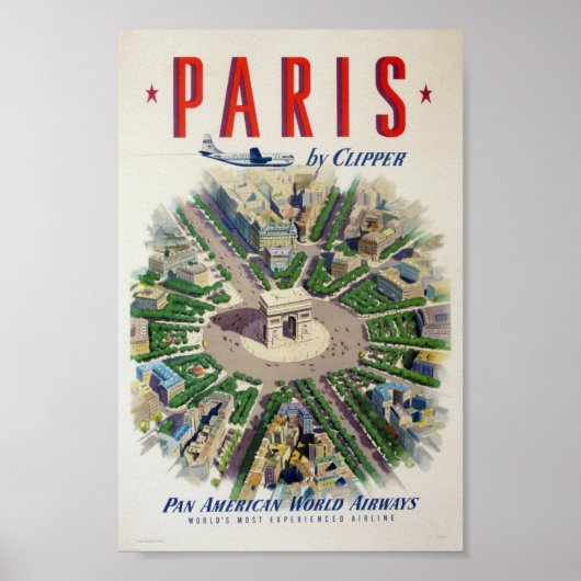 Paris Vintage Poster (Voorkant)
