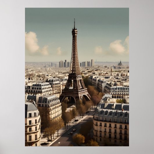 Paris vintage poster (Voorkant)