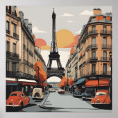 Paris vintage poster (Voorkant)