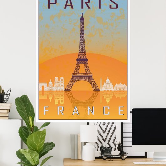 Paris vintage poster (Thuiskantoor)