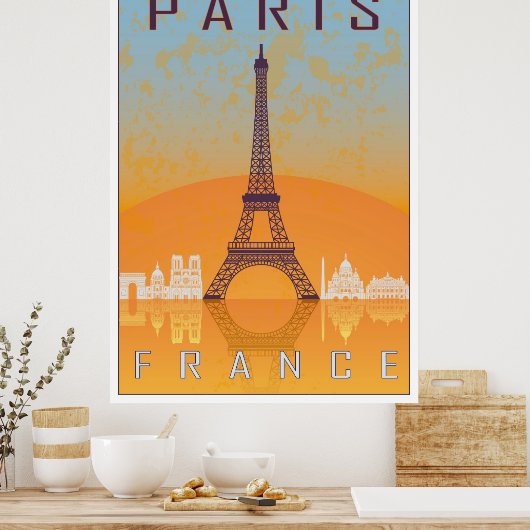 Paris vintage poster (Keuken)