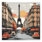 Paris vintage poster (Voorkant)