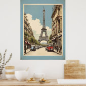 Paris vintage poster (Keuken)