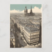 Paris vintage poster briefkaart (Voorkant)