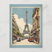 Paris vintage poster briefkaart (Voorkant)
