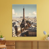 Paris vintage poster canvas afdruk (Insitu (Woonkamer))