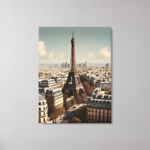 Paris vintage poster canvas afdruk