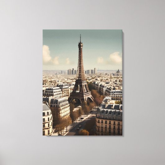 Paris vintage poster canvas afdruk (Voorkant)