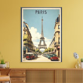 Paris vintage poster canvas afdruk (Insitu (Woonkamer))