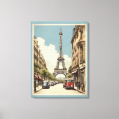 Paris vintage poster canvas afdruk (Voorkant)