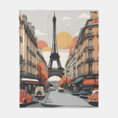 Paris vintage poster fleece deken (Voorkant)