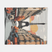 Paris vintage poster fleece deken (Voorkant (Horizontaal))