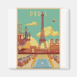 Paris vintage poster magneet