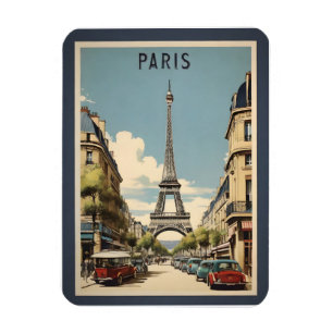 Paris vintage poster magneet