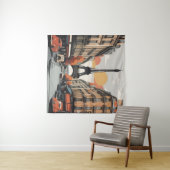 Paris vintage poster wandkleed (In Situ (horizontaal))