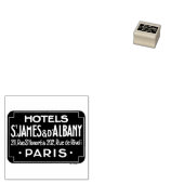 Paris vintage reis retro rubberen stempel (Gestempeld)