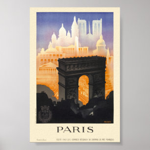 Paris Vintage Reisposter 1935 Poster