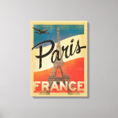Paris Vintage Reizen Canvas Print (Voorkant)