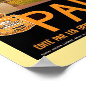 Paris Vintage Travel Poster (Hoek)