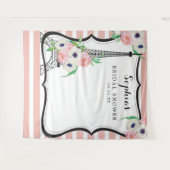 Paris Vrijgezellenfeest Backdrop Photo Booth Wandkleed (Voorkant (horizontaal))