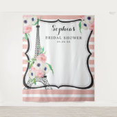 Paris Vrijgezellenfeest Backdrop Photo Booth Wandkleed (Voorkant)